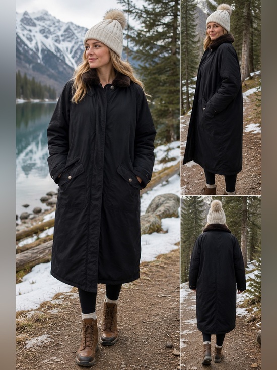 Eddie Bauer Jackets & Blazers - Eddie Bauer Women’s Black Goose Down Full Length Winter Parka, Long Coat- size L